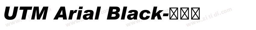 UTM Arial Black字体转换